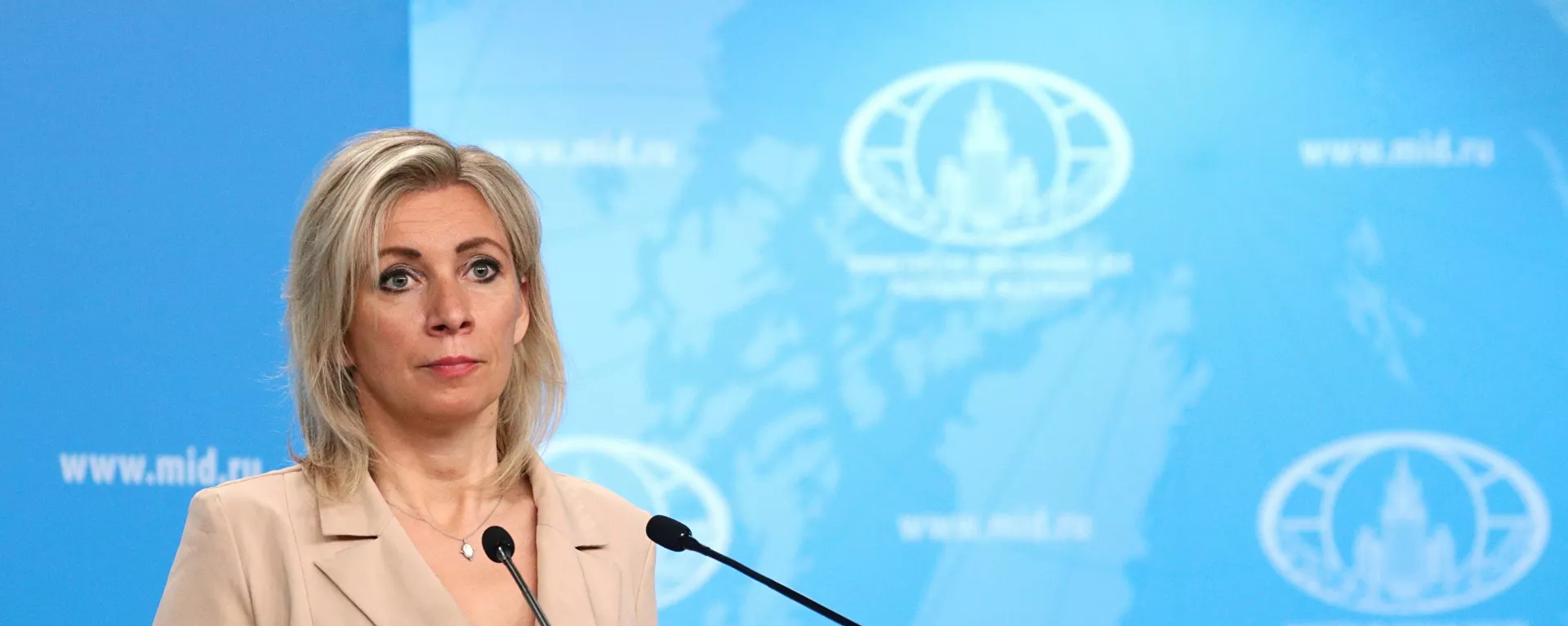 المتحدثة الرسمية باسم الوزارة الخارجية الروسية ماريا زاخاروفا، موسكو، روسيا 15 أبريل 2021 - سبوتنيك عربي, 1920, 25.05.2021
