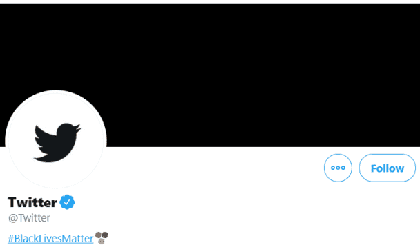 تويتر يغيّر لونه تضامنا مع السود بأميركا