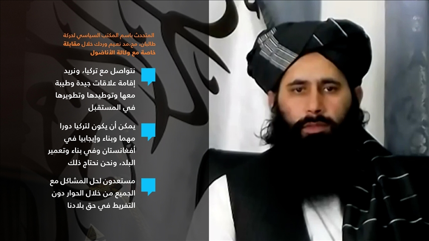 متحدث طالبان: نطلب من جميع الدول وتركيا تحديدًا أن تساعد شعبنا (مقابلة)