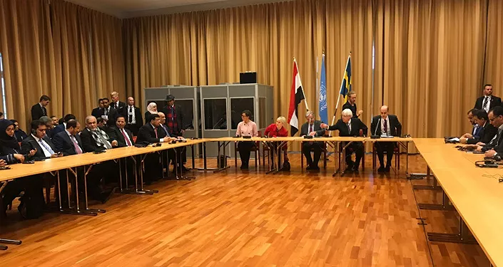 المفاوضات اليمنية في السويد بين أنصار الله ووفد الحكومة اليمنية