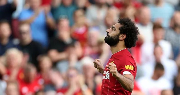 محمد صلاح في مباراة ليفربول وأرسنال، 24 أغسطس/آب 2019