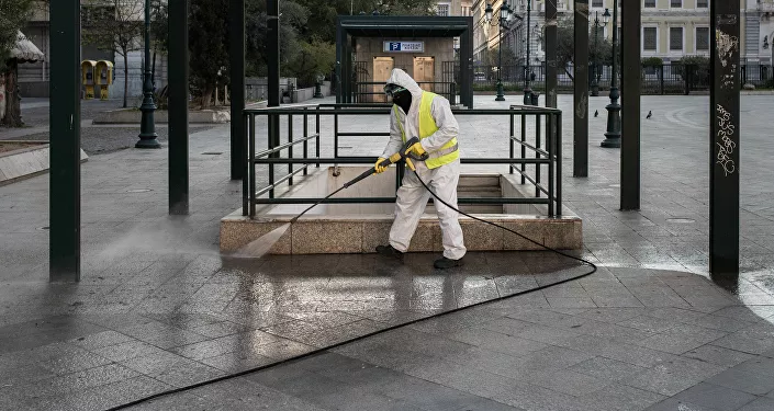 الوضع في منطقة أثينا، على خلفية تفشي كورونا في اليونان، 10 أبريل 2020