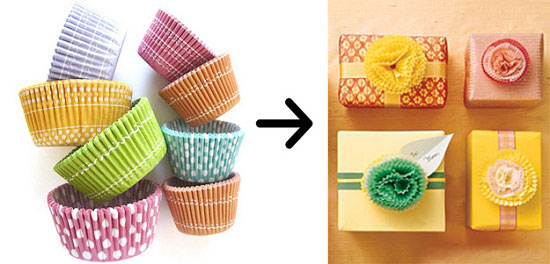 تغليف الهدية بورق الكب كيك تغليف الهدية بورق الكب كيك