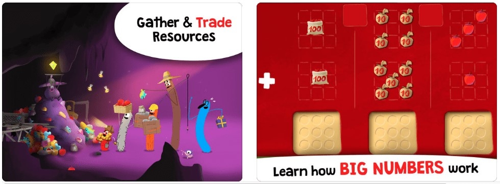 تطبيق DragonBox Big Numbers