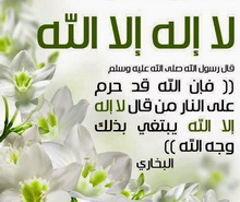 حرَّمَ  الله النارَ على مَنْ قال: لا إله إلا الله