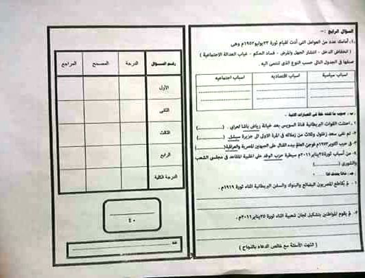 امتحانات الصف السادس الابتدائى الترم الثاني