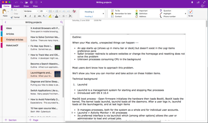 برنامج Microsoft OneNote (برنامج تدوين الملاحظات بميزات كثيرة)