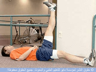 إطالة العضلات المأبضية إطالة العضلات المأبضية