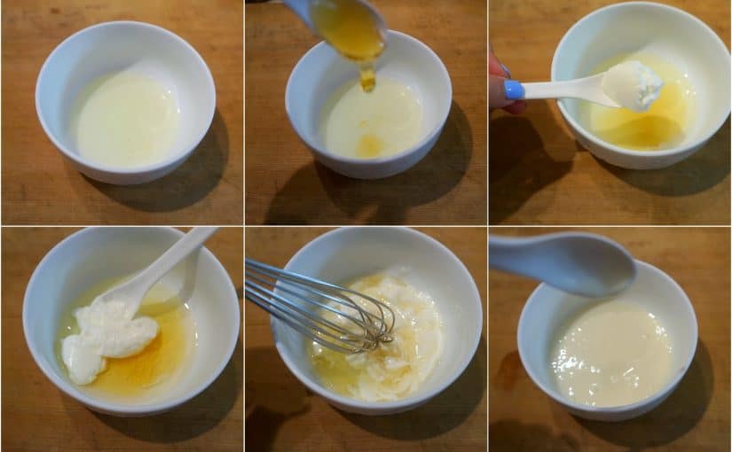 زبادي مع خل بالمايكرويف لليد