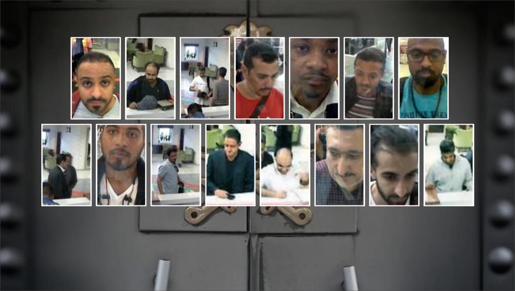 "كانوا مرتاحين".. نشطاء ينتقدون ازدواجية تعامل السعودية مع قتلة خاشقجي ومعتقلي الرأي كاميرات مراقبة تظهر بعضا ممن اتهمتهم السلطات التركية بتنفيذ جريمة اغتيال خاشقجي في أكتوبر/تشرين الأول 2018 (الجزيرة)