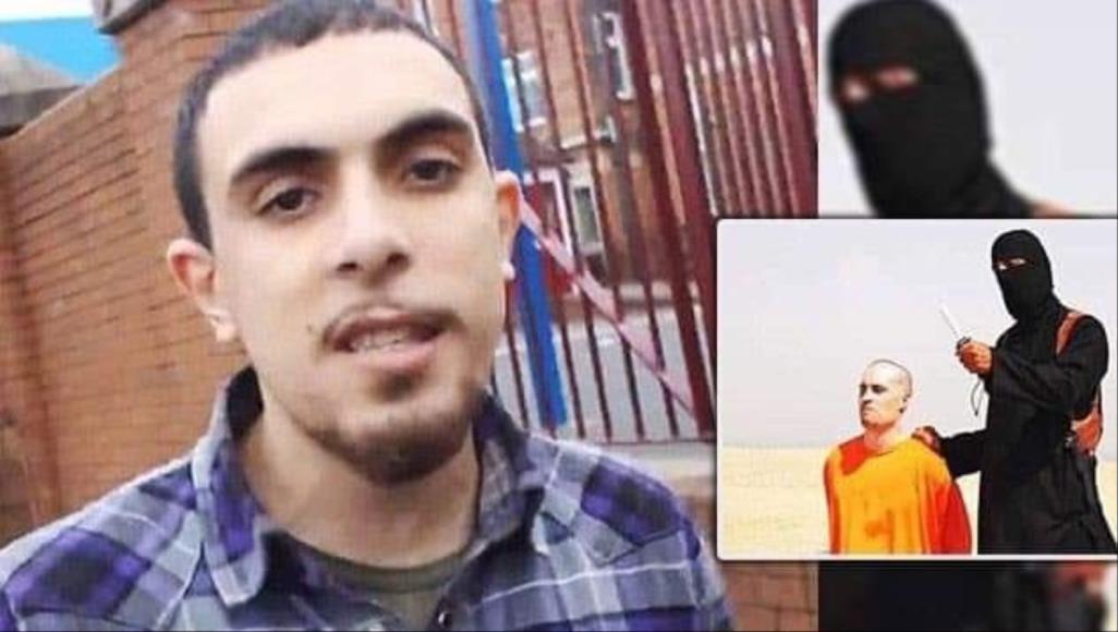 شاهد.. الشرطة الإسبانية تعتقل مغني راب قاتل مع تنظيم الدولة المدعو عبد الماجد وفي الإطار صورة منسوبة له متداولة وهو يهم بقطع رأس أحد الضحايا (مواقع التواصل)