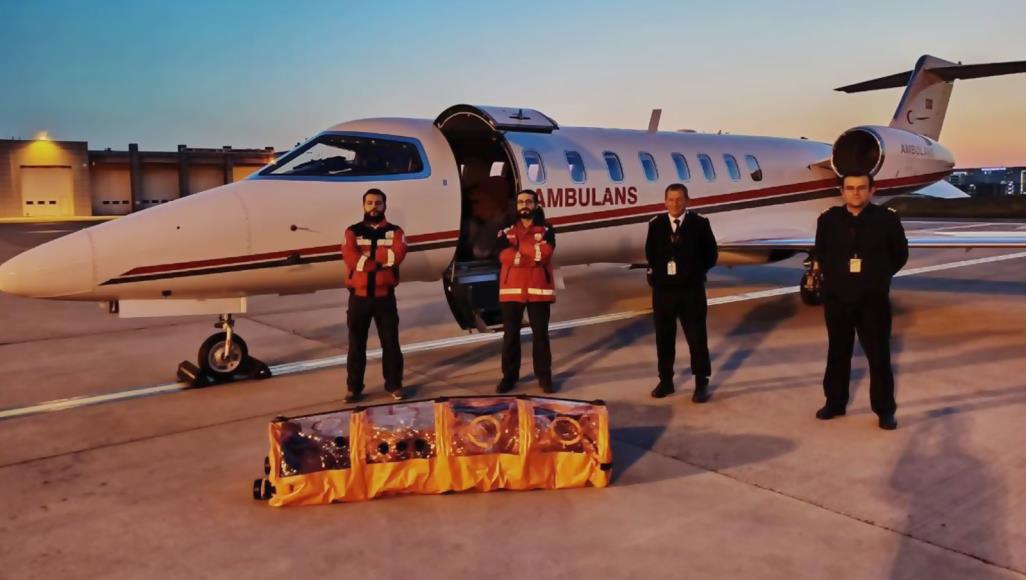 تركيا ترسل طائرة إسعاف لجلب مواطن رفضت السويد معالجته وزير الصحة التركي فخر الدين قوجة أعلن عن تخصيص طائرة لجلب المريض استجابة لطلب ابنته (الأناضول)