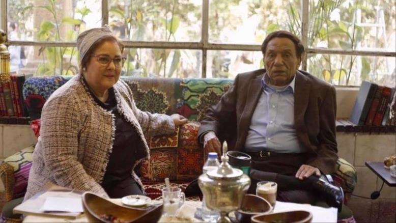 cc167e9e-54c7-469e-816f-4582ce7cc92e-211 إمام ودلال عبد العزيز من كواليس مسلسل "فالنتينو" (مواقع التواصل)