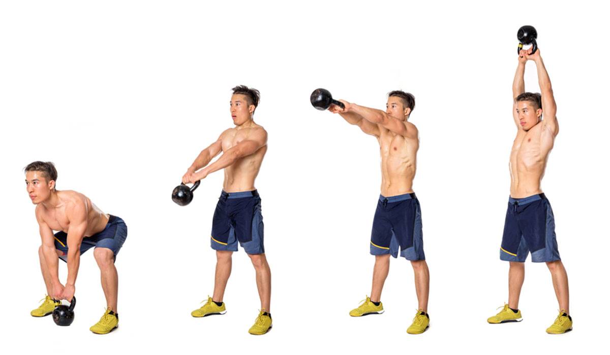 d8a7d984d8aad985d8b1d98ad986-d8a7d984d8b1d8a7d8a8d8b9-kettlebell-swing التمرين الرابع kettlebell swing