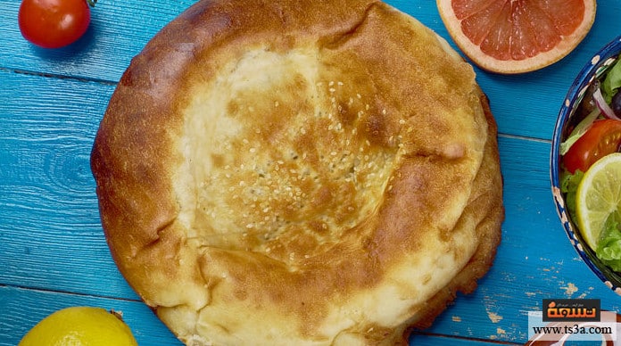 الطابونة خبز الطابونة في الفرن