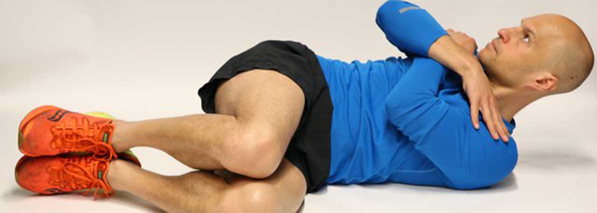 تمرين الطحن المائل Oblique crunch