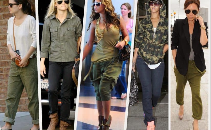 تنسيق اللون الزيتي في الملابس