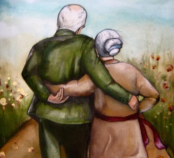 زوجان مسنان