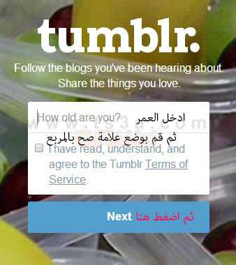 كيف تنشئ حساب على تمبلر 3