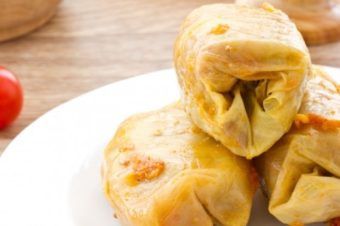 محشي كرنب باللحمة المفرومة 1