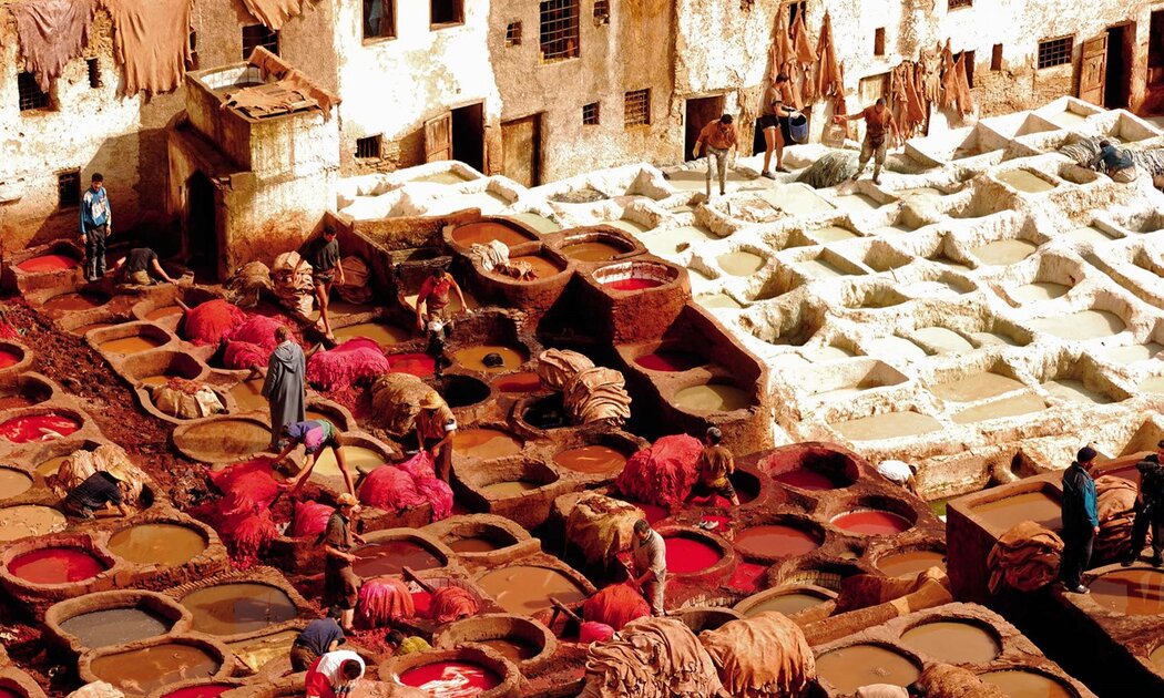 منطقة الأسواق التجارية والمدابغ بفاس القديمة منطقة الأسواق التجارية والمدابغ بفاس القديمة