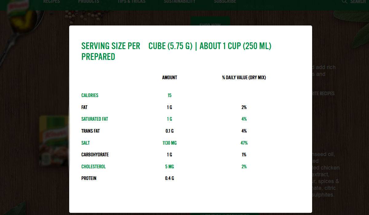 e-43-7 مكعبات مرقة الدجاج
