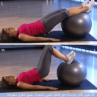 تمرين الجسر مع حفر الكعب تمرين الجسر مع حفر الكعب