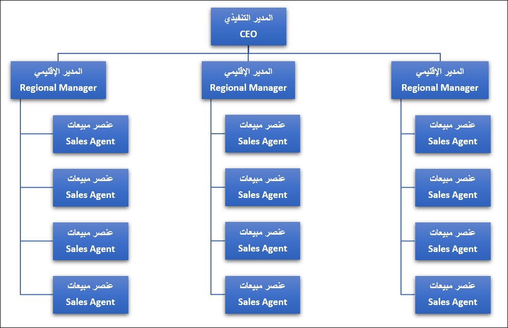 المخطط الأفقي أو المسطح (Horizontal/Flat)