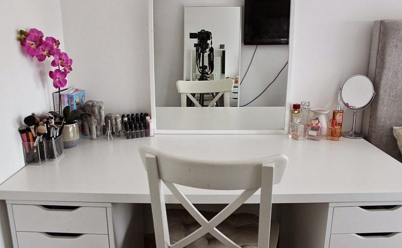 ikea-makeup-desk-storage-and-organization-linnmon-alex-drawers-825x510-2 تسريحات ايكيا