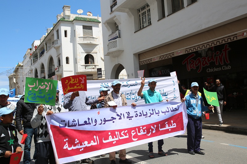 jt8a7508 النقابات تخلد ذكرى فاتح ماي وغياب للمقاطعة والاحتجاجات (صور)