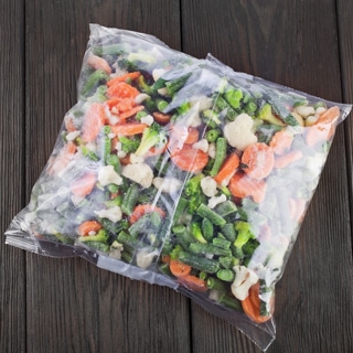 كيس الخضروات المجمدة كيس الخضروات المجمدة