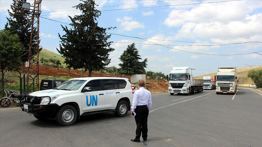 56 شاحنة مساعدات أممية إلى إدلب السورية