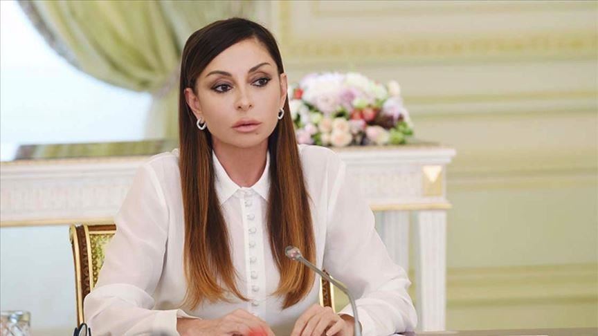 عقيلة الرئيس الأذري تشكر تركيا على إنارة رمز أنقرة بألوان علم بلادها