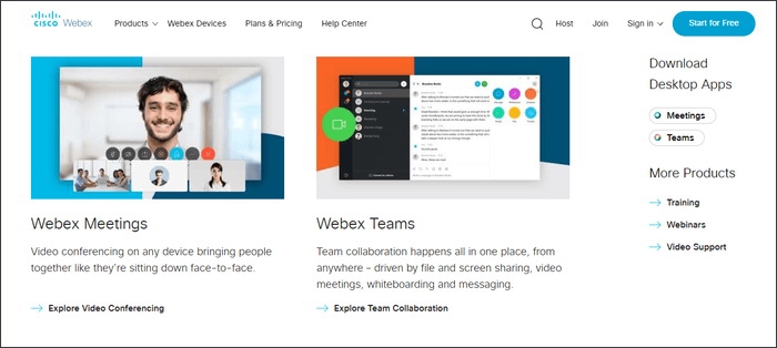 CISCO WebEx Features