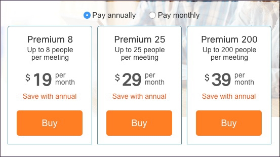 CISCO WebEx Prices خطة التسعير