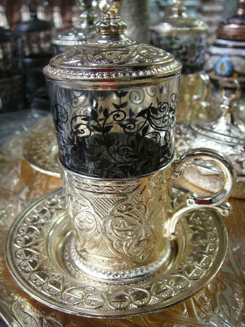 unnamed-file-6 أصيلة التركية الشاي المياه شربات تخدم كوب زجاجي الصحن غطاء ...