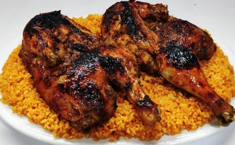 d8b7d8b1d98ad982d8a9-d8b9d985d984-d8afd8acd8a7d8ac-d985d8b4d988d98a-d8b9d984d989-d8a7d984d981d8add985-d8b2d98a-d8a7d984d985d8b7d8a7d8b9d985-d8a8d8a7d984d8b5d988d8b1-825x510-2 طريقة عمل دجاج مشوي على الفحم زي المطاعم بالصور