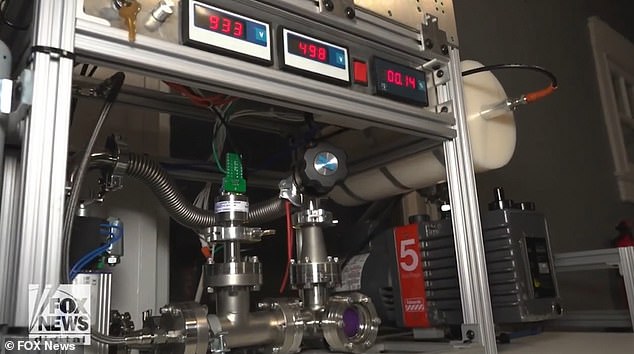 10140728-6733517-image-a-17_1550836000796 The machine (pictured) was built from customised vacuums, pumps and chambers bought on eBay by his parents. it was built using parts and expertise attained onlineÂ