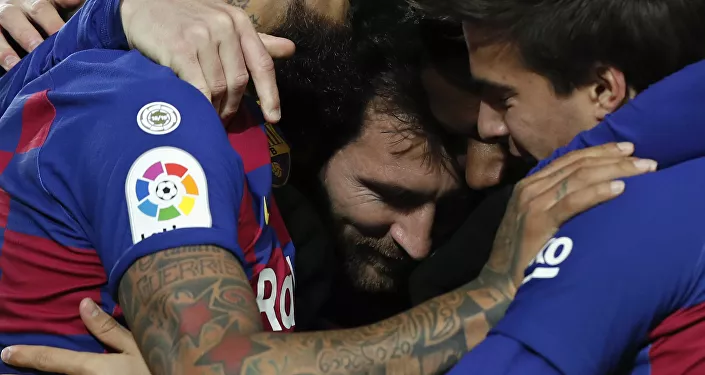 الأرجنتيني ليونيل ميسي، لاعب فريق نادي برشلونة في إسبانيا، 2020 الأرجنتيني ليونيل ميسي، لاعب فريق نادي برشلونة في إسبانيا، 2020