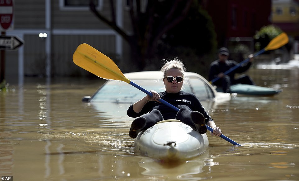 Officials warned people to stay away from the area unless they have necessary business