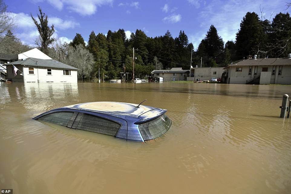Evacuation orders were lifted and all roads into Guerneville and neighboring Monte Rio were opened Friday