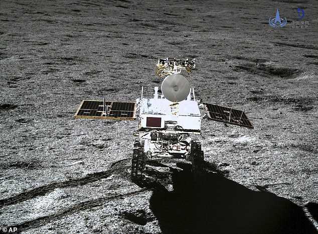 10595444-6772515-image-a-17_1551782241348 Yutu-2 (pictured) is performing scientific experiments on the moon and CNSA says it hopes send another probe there next year which will bring samples of the surface back to Earth