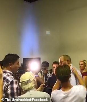 11064216-6816145-image-a-27_1552714123450 A man has been tackled by members of the public after egging controversial Senator Fraser Anning