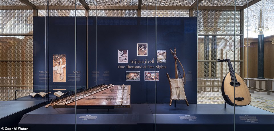 11433400-6835293-image-a-208_1553528727631 In the House of Knowledge area, guests can gaze upon artefacts, books, manuscripts and antiquities from the Arab world