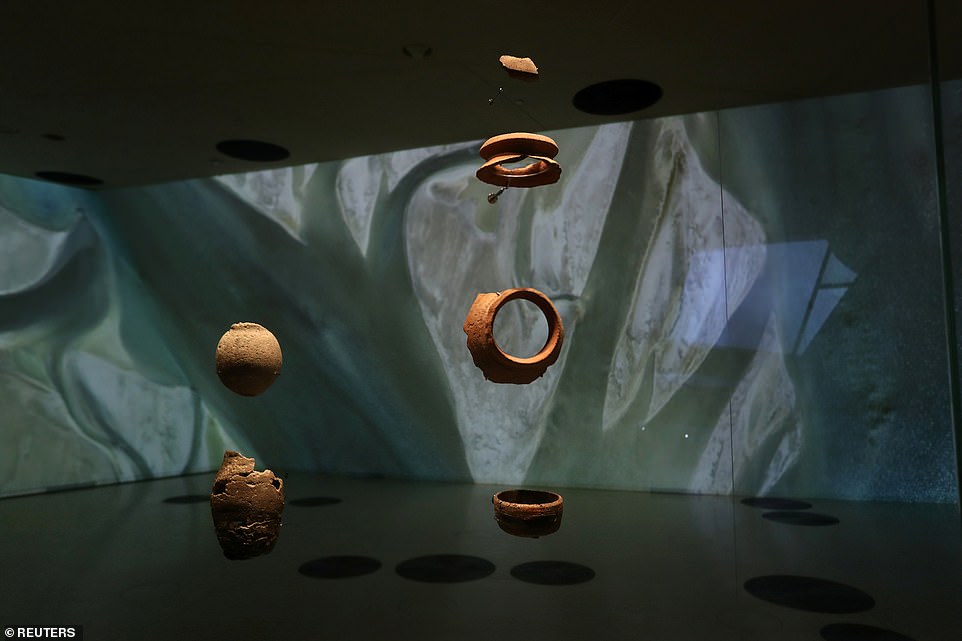 11557136-6846189-image-a-24_1553763442494 Even in a country which is being built, rebuilt and utterly transformed for the 2022 football World Cup, the national museum could be the single most eye-catching design of all Qatar's new buildings