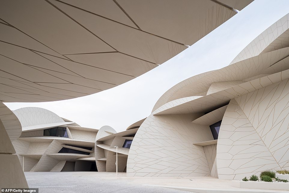 11557668-6846189-image-a-4_1553763364515 The museum, which officials say celebrates Qatar's Bedouin past and energy-rich present, also reflects the country's massive wealth and ambition