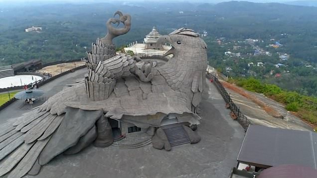 12577844-0-image-a-26_1555947948038 نتيجة بحث الصور عن Jatayu Earth's Center, is located in the heart of Kerala in India