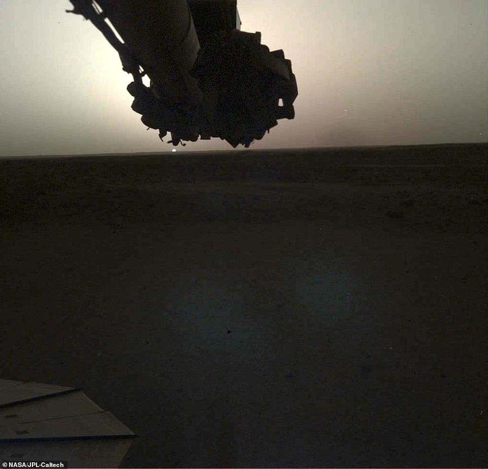 13000594-6984653-the_sun_looks_especially_small_because_it_s_further_away_from_ma-m-31_1556796107498 The sun looks especially small because it's further away from Mars than the Earth so it is about two-thirds the size that we see. The Insight lander has been busy of late; just a handful of months into its exploratory mission