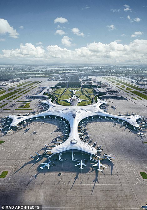 13910440-7067055-image-m-20_1558710862658 The impressive building is situated in Harbin in north-eastern China, which is known as the 'City of Ice'