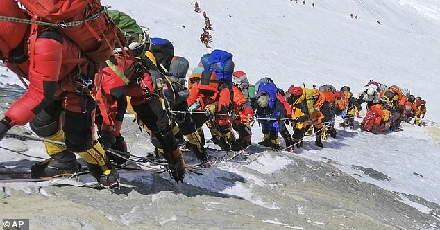 14402976-7107865-image-a-22_1559744383445 Seasoned mountaineers say the Nepal government's failure to limit the number of climbers on Mount Everest has resulted in dangerous overcrowding and a greater number of deaths